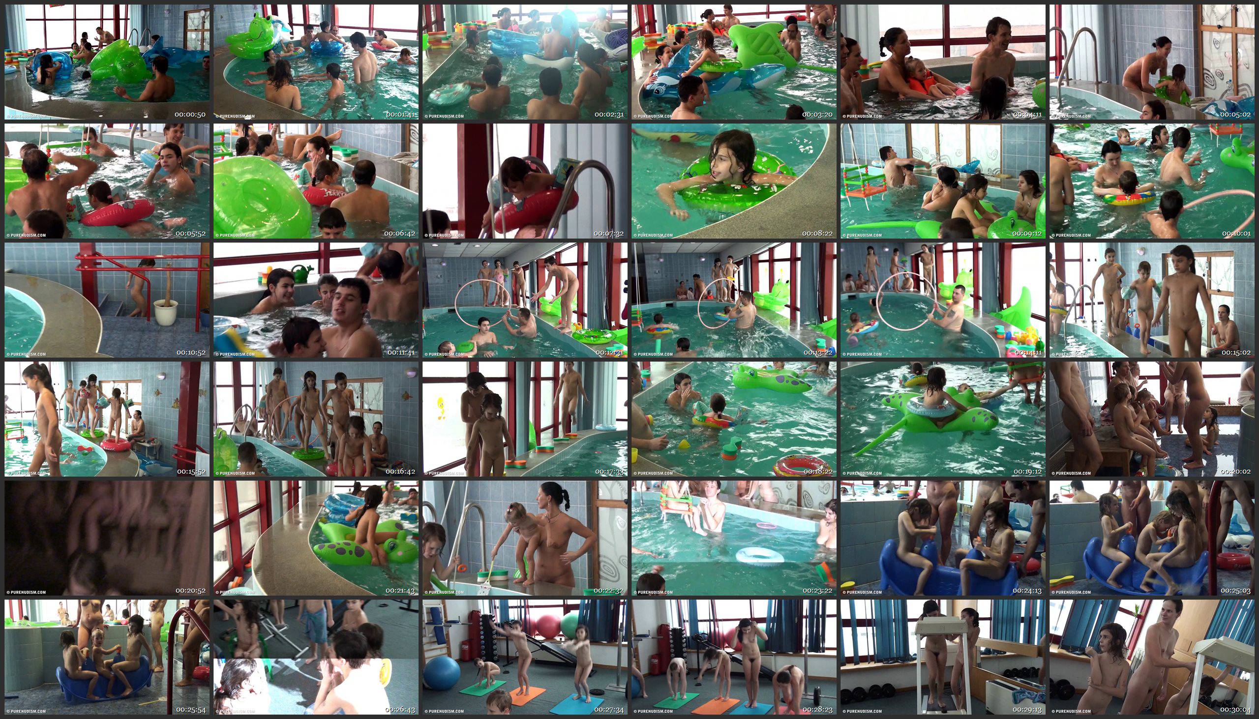Indoor Swim Exercise - Purenudism Boys
