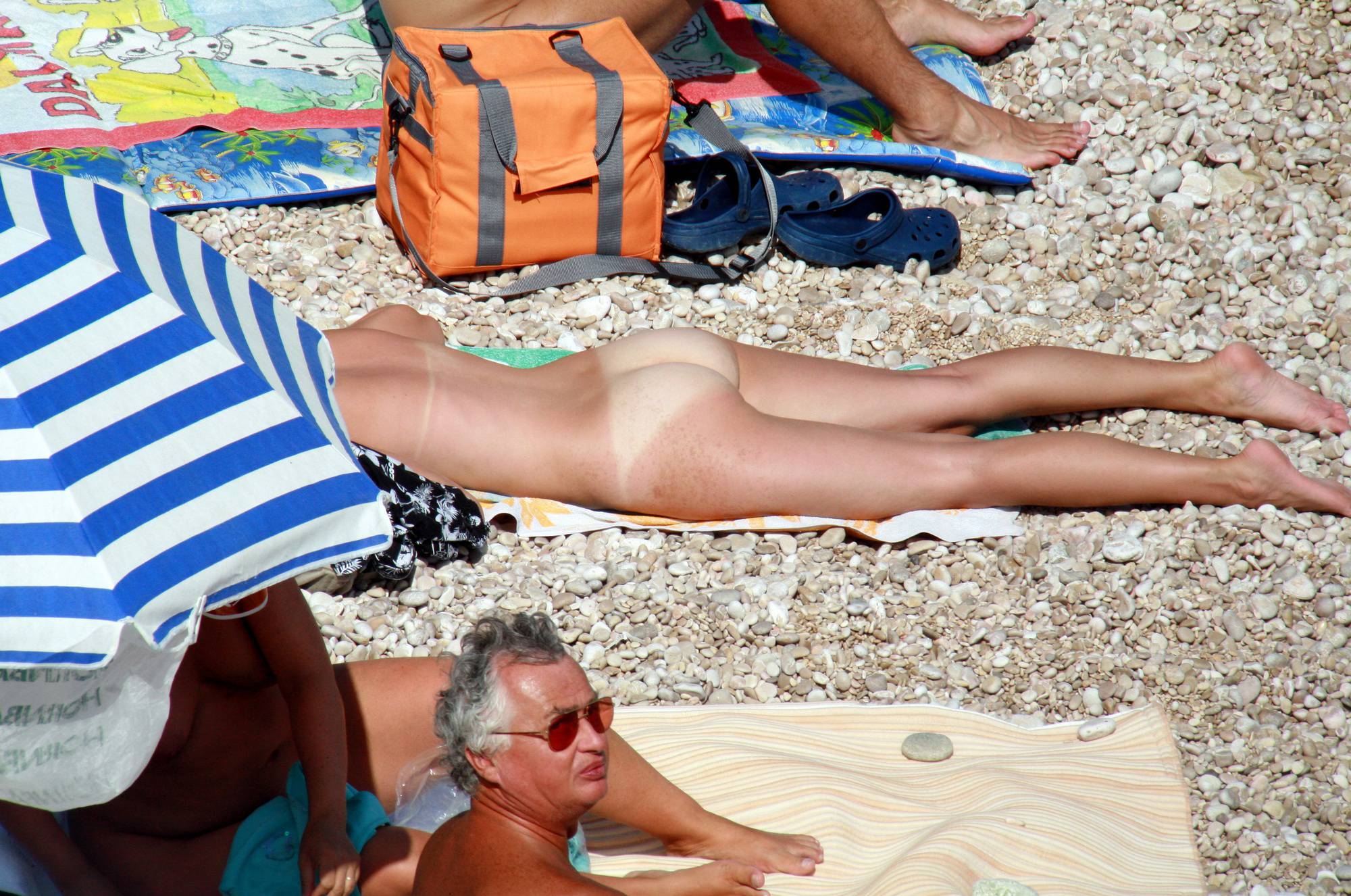 Nudist Girls Naturist Beach Relaxation