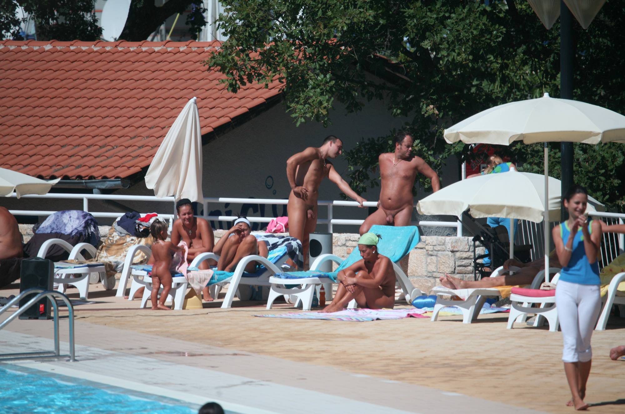 Junior Nudist Pool-Shore Group Exercise