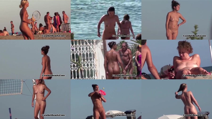 0012 TeenNudist Amateur Naked Nudist Teens Playing At The Beach