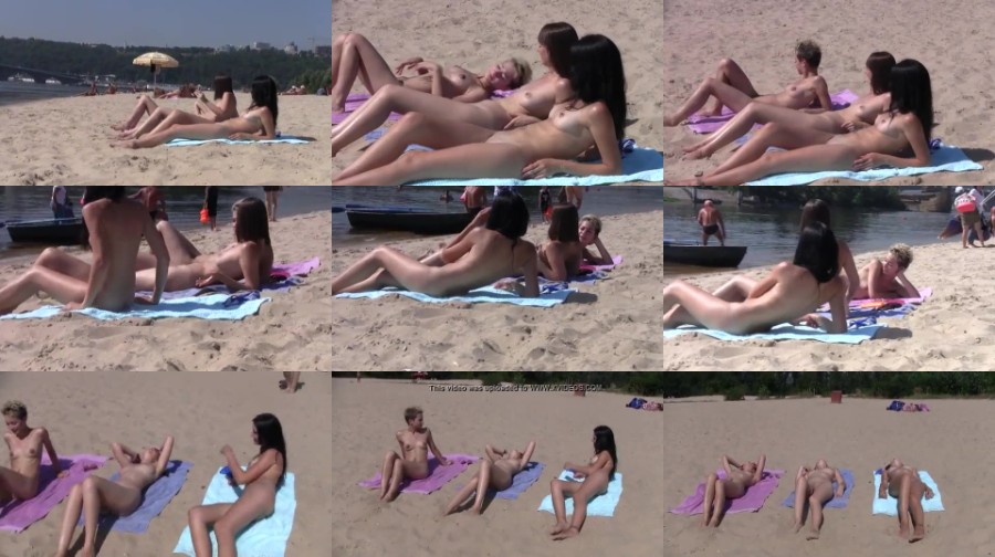 0079 TeenNudist Nudist Beach Brings The Best Out Of Three Hot Teens
