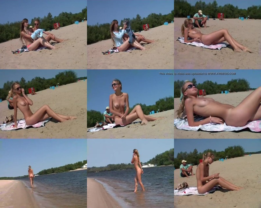 0095 TeenNudist Nudist Teen Girls Have Fun With Each Other At The Beach