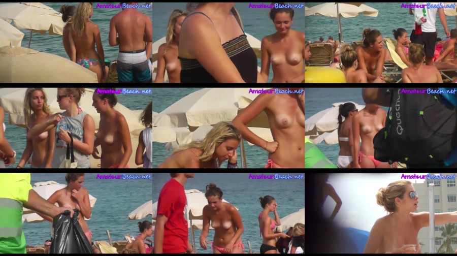 0191 TeenNudist Hot Amateur Topless Beach Teens Voyeur Video