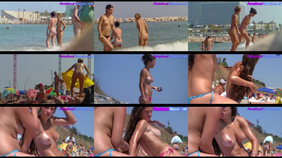 0198 TeenNudist Amateur Topless Voyeur Beach Teens