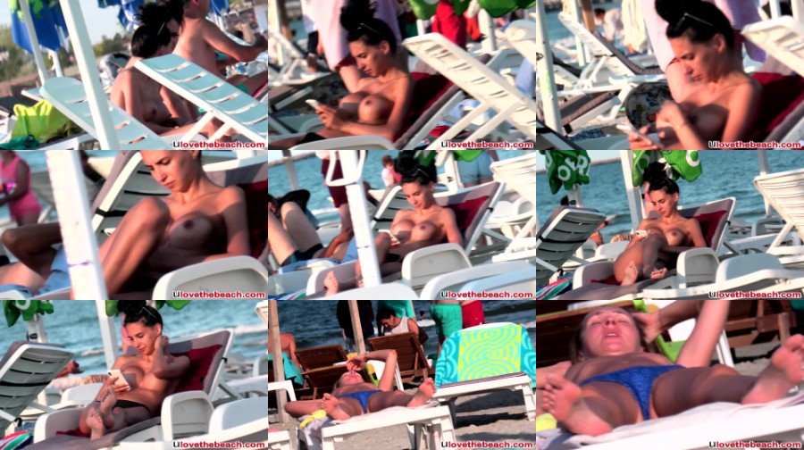 0202 TeenNudist Big Tits Topless Bikini Teen Spied At The Beach Spy Cam