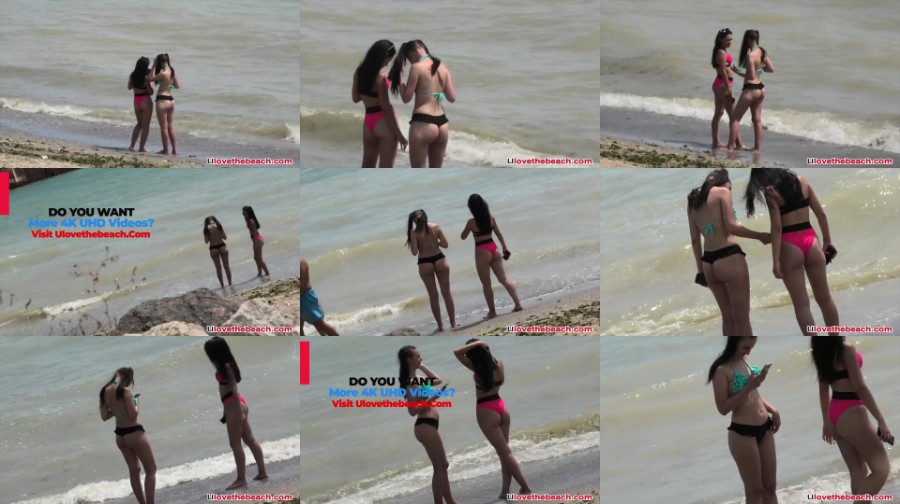 0204 TeenNudist Amazing Ass Thong Bikini Teens Spied At The Beach By Voyeur