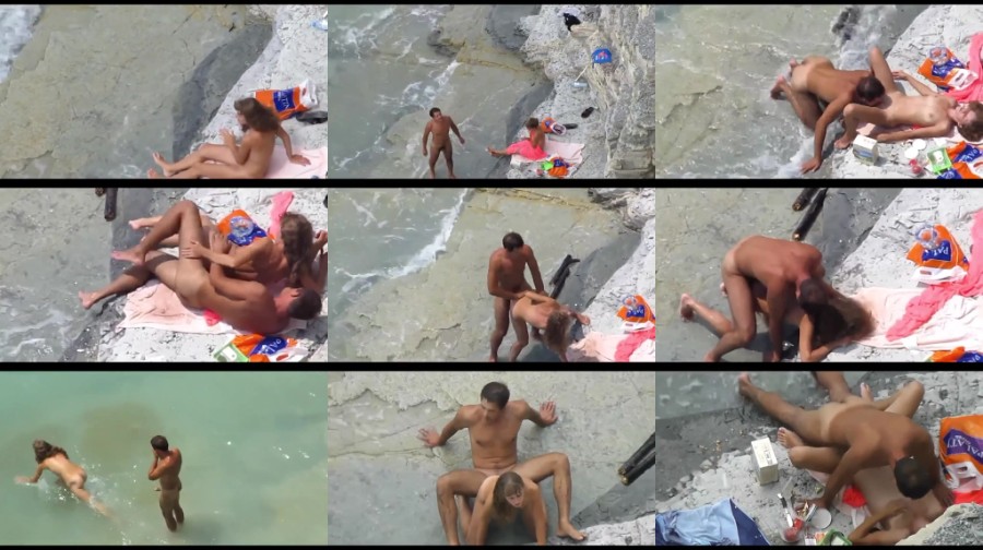 0275 TeenNudist Turned On And Wild Nudist Couple Loves Fucking Mad Right On The Beach