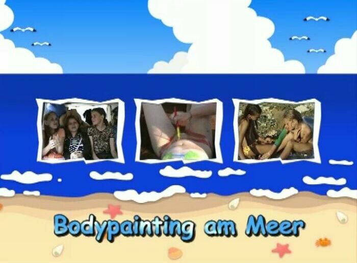 [VIDEO] Young Naturists - Bodypainting am Meer