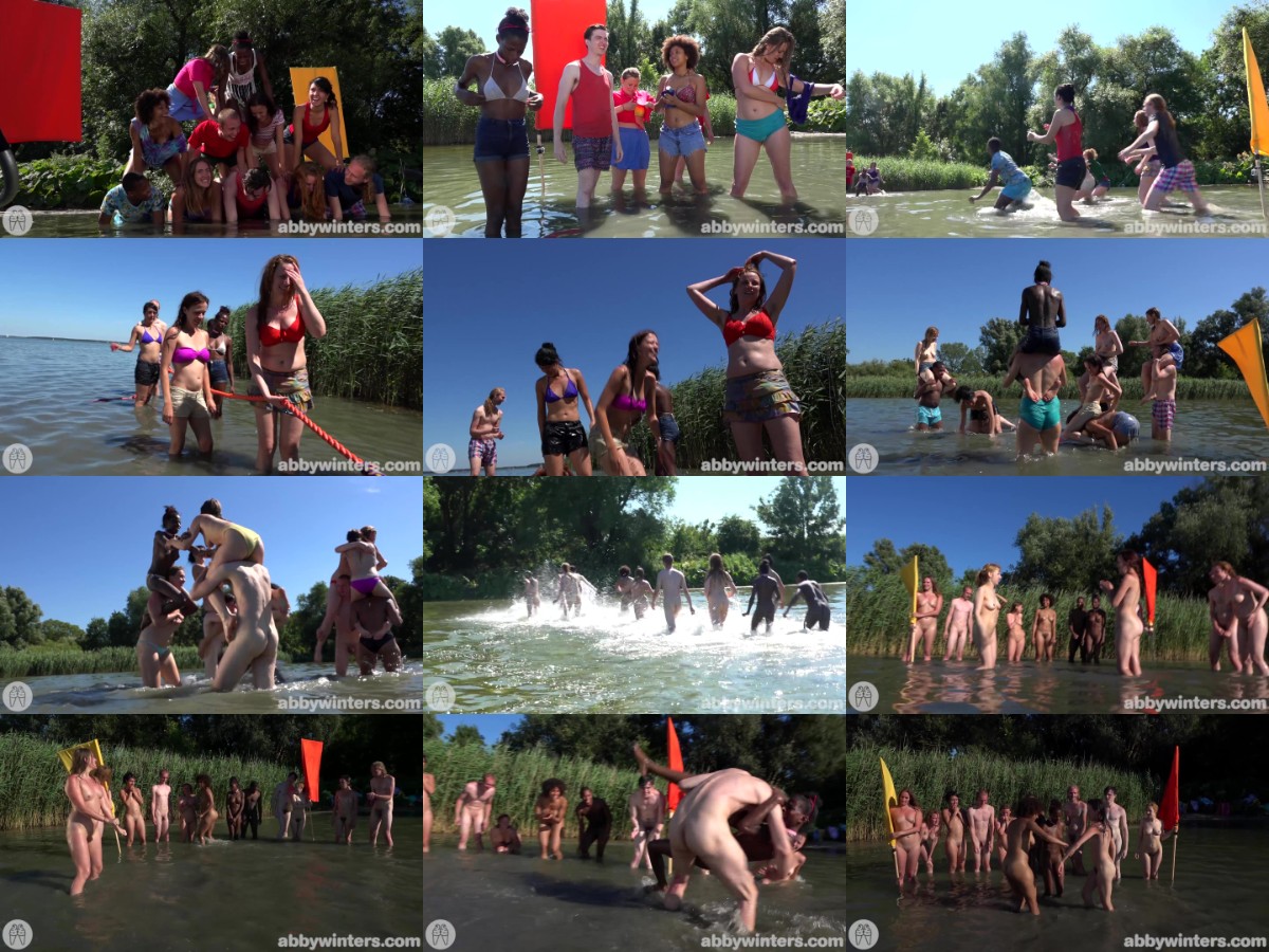 Video Nudism Abbywinters Beach games girls and boys
