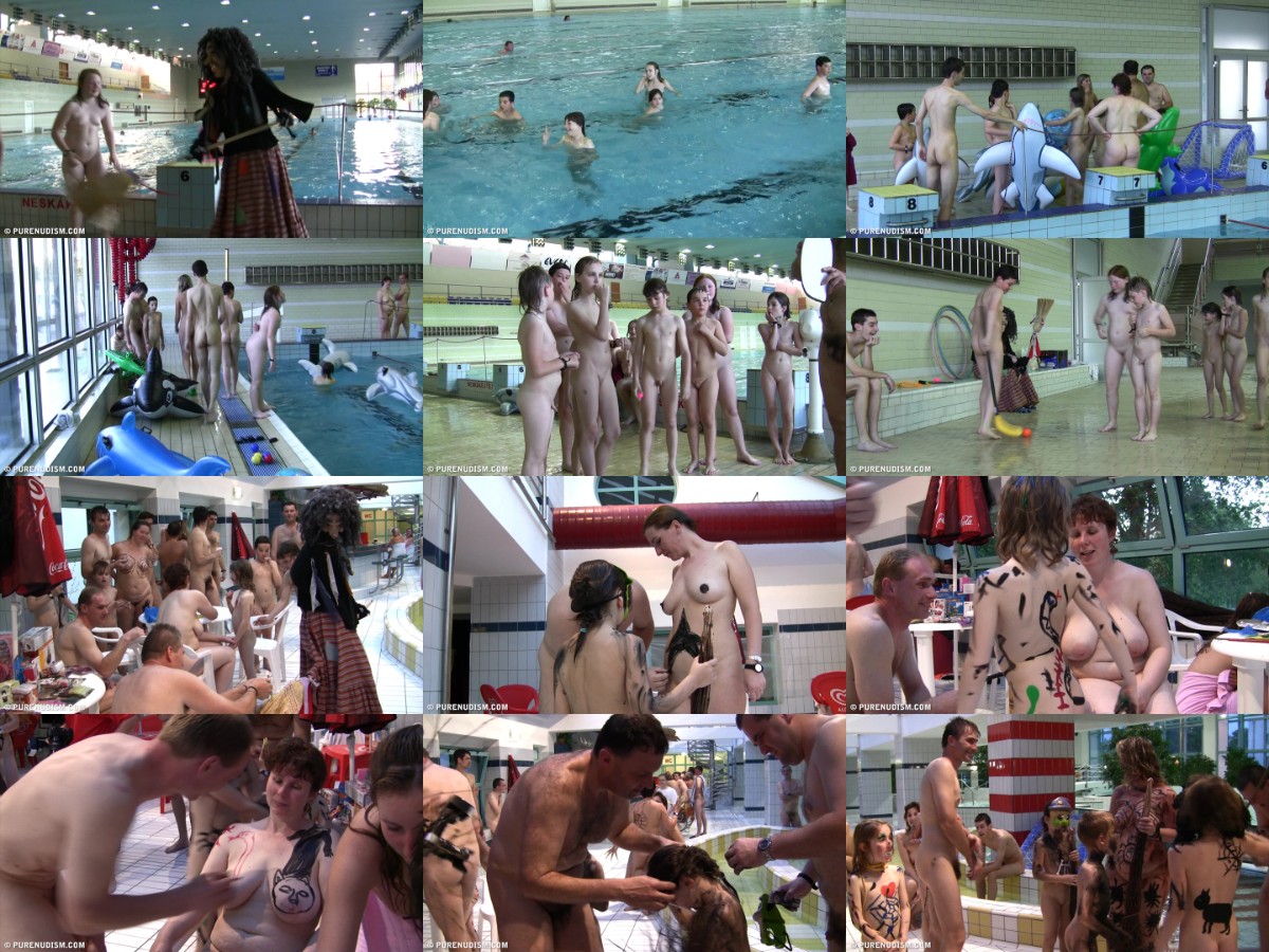 Video Nudism NATURIST POOL and GAMES