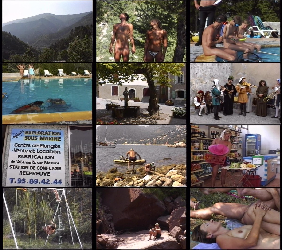 Video Nudism Naturists in the Mountains