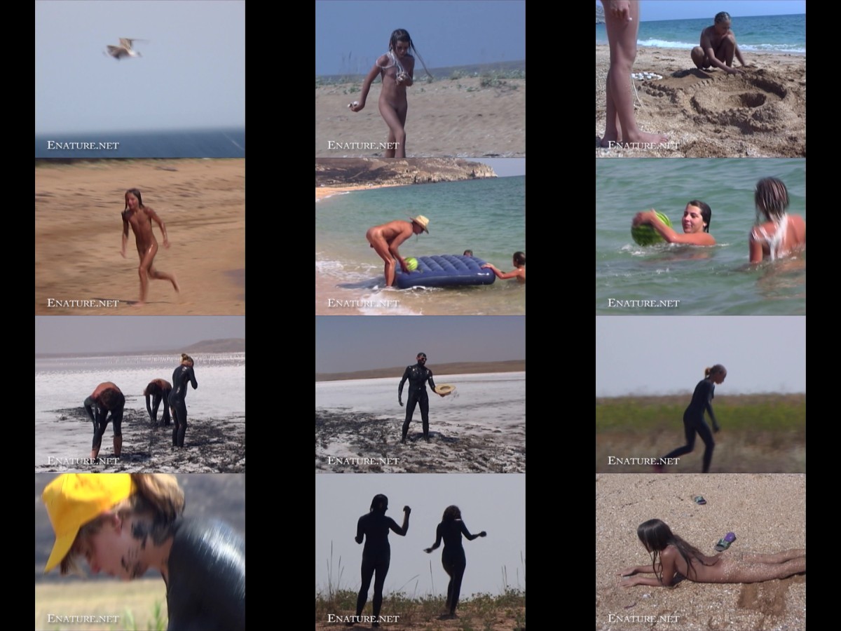 Video Nudism Walking hand in hand with paradise