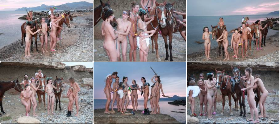 Family Nudism - Mystical Horsey Riders Series
