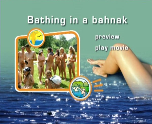 FKK video family naturism - Bathing in a Bahnak | NakedBody